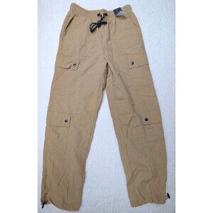 NOBO No Boundaries Womens Size XS(27) Synthetic Cargo Pants Chino Tan New NWT